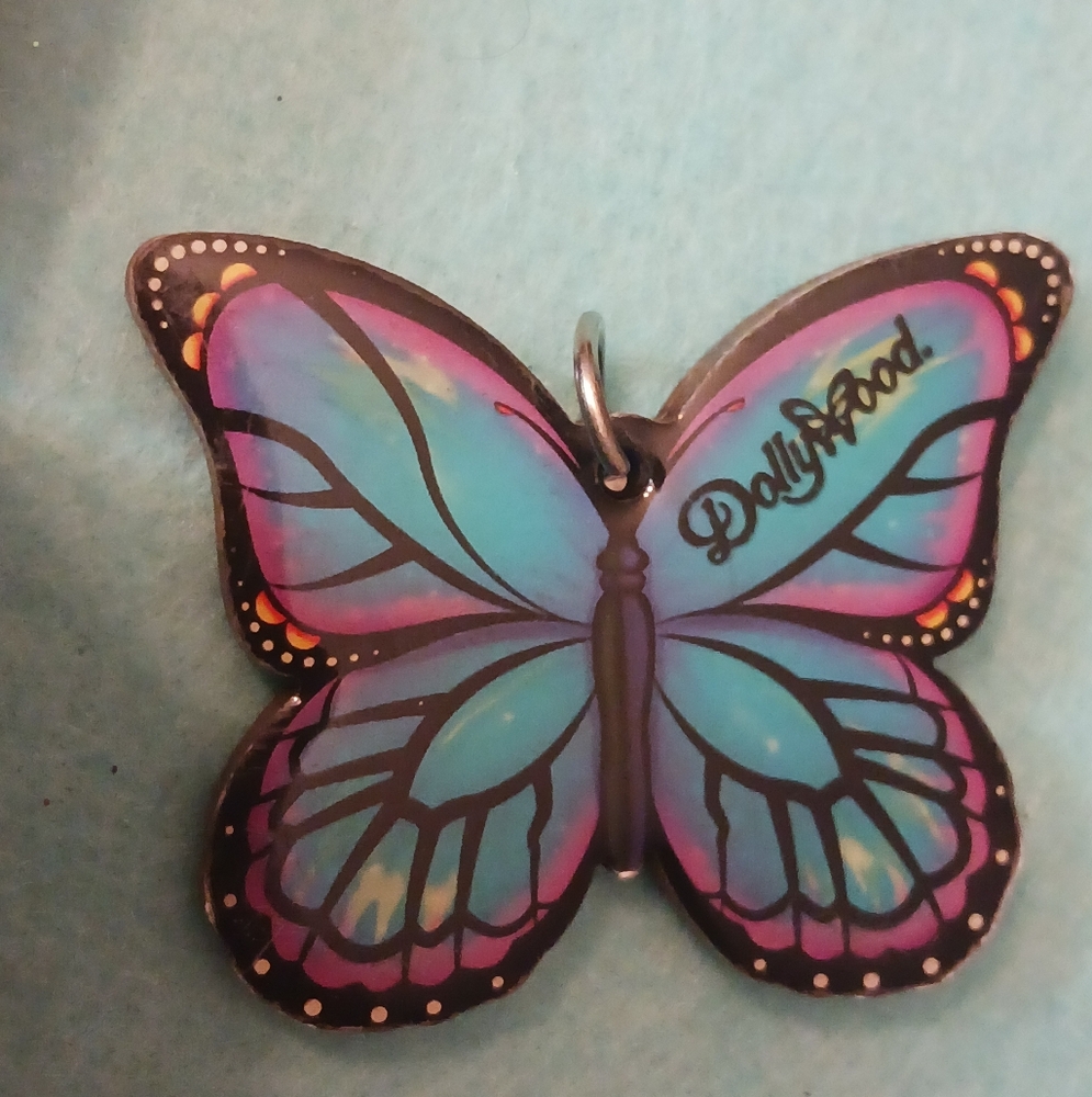 Butterfly Jewelry: Dollywood Pendant & 1928 Enamel Pin - Picture 6 of 7